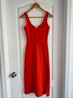 Open Edit Red Midi Tank Dress by
